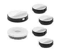 Wagner QuickClick® Patins de Meubles et de chaises en Feutre de Laine - Lot de 4 à Coller I 4X Base + Pad adhésif + Insert Changeable - Ultrasoft - diamètre Ø 30 mm - Made en Allemagne - 15830400