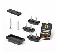 Wagner QuickClick® Patins en Feutre de Laine pour Meubles et chaises - Lot de 4 à Visser I 4X Base + 8X vis + 4X Insert Changeable - Ultrasoft - 32 x 15 mm - Made en Allemagne - 15782800