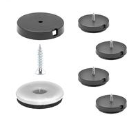 Wagner QuickClick® Patins en Feutre Robuste de et chaises - Lot de 4 à Visser I 4X Base + vis + Insert Changeable - Feutre Robuste - Made en Allemagne