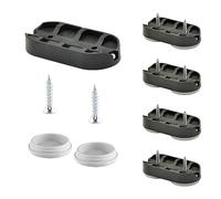 Wagner QuickClick® Patins en Plastique de Chaise - Lot de 4 à Visser, pour chaises Cantilever avec Tube Rond I 4X Base + 8X vis + Insert Changeable - Hyper - 52 x 25 mm - Made en Allemagne - 15831700
