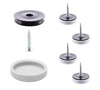 Wagner QuickClick® Patins en Plastique de Meubles et de chaises - Lot de 4 à Visser I 4X Base + vis + Insert Changeable - Plastique Hyper - diamètre Ø 17 mm - Made en Allemagne - 15809300