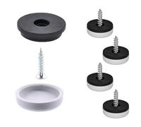 Wagner QuickClick® Patins en Plastique de Meubles et de chaises - Lot de 4 à Visser I 4X Base + vis + Insert Changeable - Plastique Hyper Slim- diamètre Ø 17 mm - Made en Allemagne - 15780500