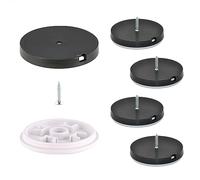Wagner QuickClick® Patins en Plastique de Meubles et de chaises - Lot de 4 à Visser I 4X Base + vis + Insert Changeable - Plastique Hyper - diamètre Ø 50 mm - Made en Allemagne - 15809800