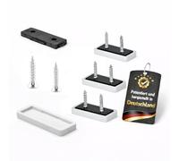 Wagner QuickClick® Patins en Plastique pour Meubles et chaises - Lot de 4 pièces à Visser I 4X Base + 8X vis + 4X Insert Changeable - Hyper - 32 x 15 mm - Made en Allemagne - 15782900