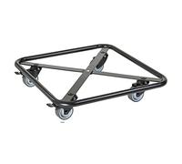 Wagner Squelette Square 20701301 - Chariot pour Plantes - 38 x 38 x 8 cm - Roues Souples avec Freins - pour l'intérieur et l'extérieur - en Acier revêtu Noir - Charge maximale : 150 kg