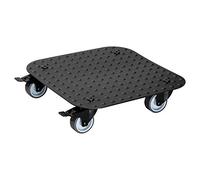 WAGNER Support à roulettes pour Pot de Fleur Alaska Black 29 x 29 x 7,5 cm I intérieur + extérieur I Roule Pot en Aluminum revêtu I 2 Freins I Capacité de Charge 150 kg I Made in Germany - 20700801