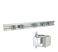 WAGNER Support d'appareils CLIPS & RAIL EXTENSIBLES - 600-1170 x 55 mm, 5 clips 52 x 52 x 38 mm, en aluminium, pour appareils Ø max. 3 cm, capacité de charge jusqu'à 2 kg/clip - 15204611
