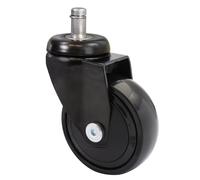 WAGNER Ultra-maniable 360° - 3C - roulette pivotante design/roulettes de meuble - chromé, surface de roulement souple, avec tige 11 x 22 mm, diamètre Ø 75 mm, capacité de charge 75 kg - 01227961