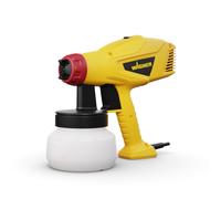 WAGNER Pistolet à peinture W 125 Wood&Metal Sprayer pour vernis et lasures en l'intérieur et l'extérieur, 5 m²-10 min, Yellow, Noir, Rouge, réservoir de 600 ml, 350 W