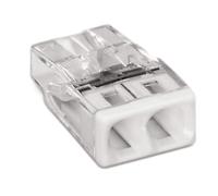 Wago Mini bornes de connexion automatique 100 pièces, 2 entrées, serre-joint