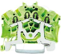 WAGO 2002-6407 - Borne de conducteur de protection, 4 conducteurs, Ø 0,25 - 2,5 m