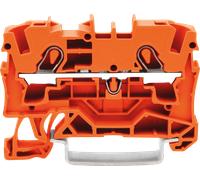 Borne de passage WAGO 2004-1202 6.20 mm ressort de traction orange 50 pc(s)