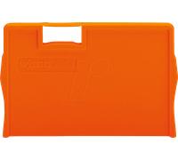 WAGO 2004-1294 - Plaque de séparation, 2 mm d'épaisseur, surmontée, orange