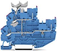 WAGO 2022-2209/999-953 Borne de base mini à 2 étages 5.20 mm Push-In bleu 50 pc(s)