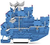 WAGO 2022-2239/999-953 Borne de base mini à 2 étages 5.20 mm Push-In bleu 50 pc(s)