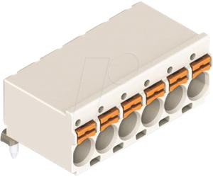 WAGO 2092-1372 - Connecteur femelle THT 1 fil, coudé, 2 pôles, jusqu'à 2,5 mm²