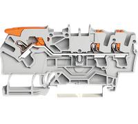 WAGO 2102-5301 - Borne de passage 3 conducteurs, avec levier et poussoir 2,5 mm²,