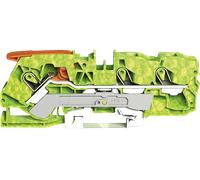 WAGO 2110-1307 - Borne de mise à la terre 3 conducteurs, avec levier 10 mm², vert