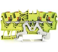 WAGO 2201-1407 Borne pour conducteur de protection 4.20 mm Push-In vert, jaune 100 pc(s)