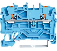 WAGO 2202-1204 - Borne de passage 2 conducteurs, avec poussoir 2,5 mm², bleu