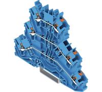 WAGO 2202-3204 - Bloc de jonction de traversée trois niveaux, Ø 0,25 - 2,5 mm, N/