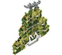 WAGO 2202-3237 - Bloc de jonction de traversée trois niveaux, Ø 0,25 - 2,5 mm, PE