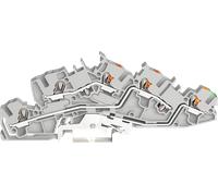 WAGO 2205-7545 - Bornier à étages d'installation, 4,0 mm², L/L/PE, gris