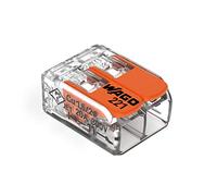 WAGO 221-412 LEVER-NUTS® - Connecteurs à épissage compact à 2 conducteurs (Blister de 10)