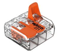 Wago 221-413 Lot de 50 boîtiers de raccordement avec leviers 3 connecteurs