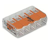 Wago 221 Borne de connexion compacte avec leviers de commande au choix Borne 2/3/5 conducteurs (221-415, 100)