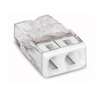 Wago 2273-202 Pluggable Terminal Block, 2 façons, 450 V, 24 A, 50 | Mini connecteur pour bo0te de d9erivation, section 0,5 "a 2,5 mm"2, installation 9electrique sans outil, s9erie compacte