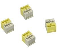 WAGO 243-212 KNX-Anschluss- und Abzweigklemmen, 0,6-0,8mm, lichtgrau/Gelb, 50 Stck.