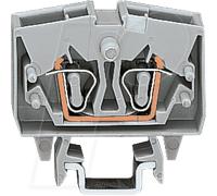 WAGO 264-701 - Mini-borne de passage 2 conducteurs p. TS15, jusqu'à 2,5 mm², gr
