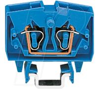 WAGO 264-704 - Mini-borne de passage 2 conducteurs p. TS15, jusqu'à 2,5 mm², bl