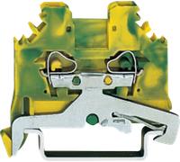 WAGO 280-107 - borne de terre de protection à 2 fils, 2,5 mm², vert-jaune