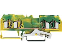 WAGO 281-657 - borne de mise à la terre de protection à 4 fils, 4 mm², vert-jau