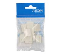 Wago 3 Voies Connecteur Rapide en Ligne avec Presille, 2 Rigides + 1 Rigide/Semi-Rigide/Flexible, 0.5-2.5 mm², 400 V 24 A, Blanc, Lot de 10