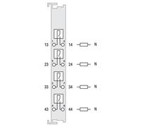 WAGO 4DO AC 250 V 250 V 2A libre de potentiel 750-515 Relay4NO