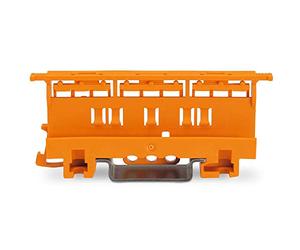 WAGO 5x adaptateurs de fixation pour bornes à levier 2, 3, 5 positions de la série 221-61x - TS35 / rail DIN - Orange