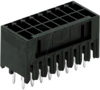 WAGO 713-1408 - Barrette mâle WAGO MINI HD, droite, 2x8 pôles, RM 3,5