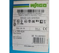 WAGO filtre d'alimentation;DC 24 V;gris clair 750-626