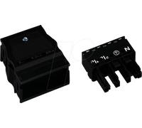 WAGO 770-104 - WINSTA® midi, connecteur femelle 4 broches, avec barrette avec d