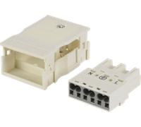 WAGO 770-133 - WINSTA® MIDI plug, 3 broches, avec boîtier de décharge de tracti