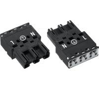 100X Connecteurs Male encastrables 3 pôles Cod. A - WINSTA® MIDI - WAGO 770-213