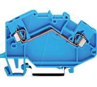 WAGO 780-604 - Borne de passage 2 conducteurs 2,5 mm², bleue