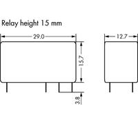 WAGO 788-170 Relais pour circuits imprimés 24 V/AC 16 A 1 inverseur (RT) 20 pc(s)