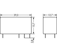 WAGO 788-180 Relais pour circuits imprimés 230 V/AC 8 A 2 inverseurs (RT) 20 pc(s)