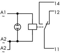 WAGO 789-508 Relais industriel Tension nominale: 230 V/AC Courant de commutation (max.): 12 A 1 inverseur (RT) 1 pc(s)
