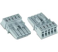 WAGO 890-245 Connecteur d'alimentation 890 femelle Nombre total de pôles : 5 16A gris 50 pièces