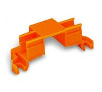 Wago Adaptateur de montage 243-112, 4 compartiments, rail TS35 ou vis, orange, lot de 10